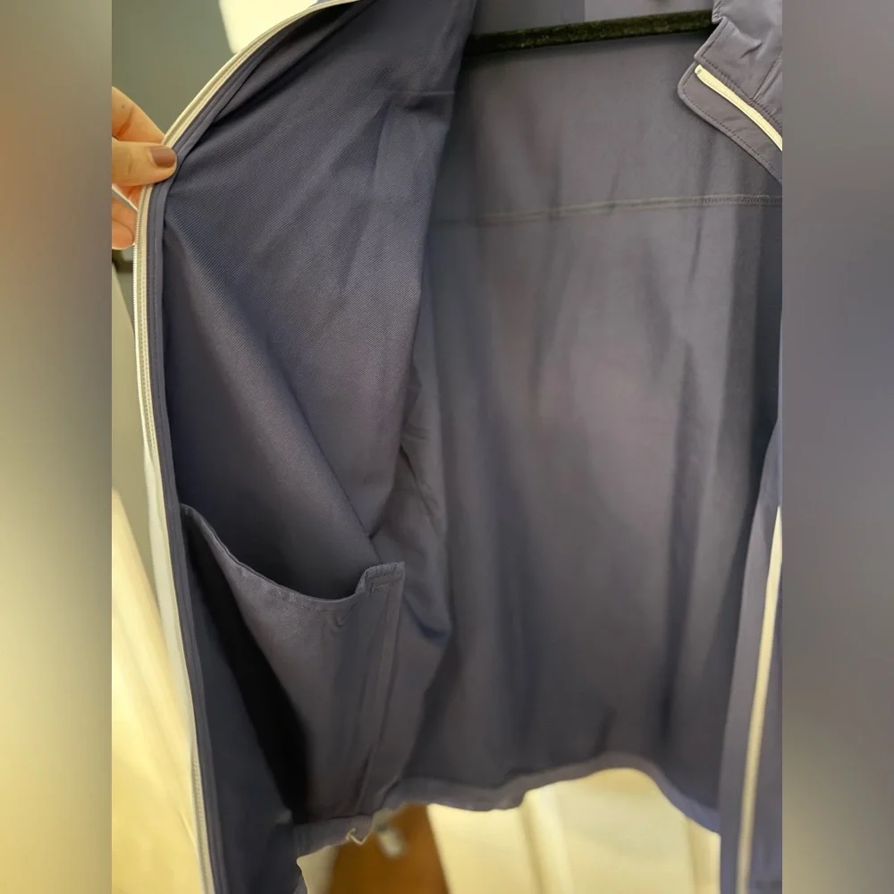 Peter Millar Navy Crown Sport Rain jacket / Windbreaker LIKE NEW - Picture 10 of 12